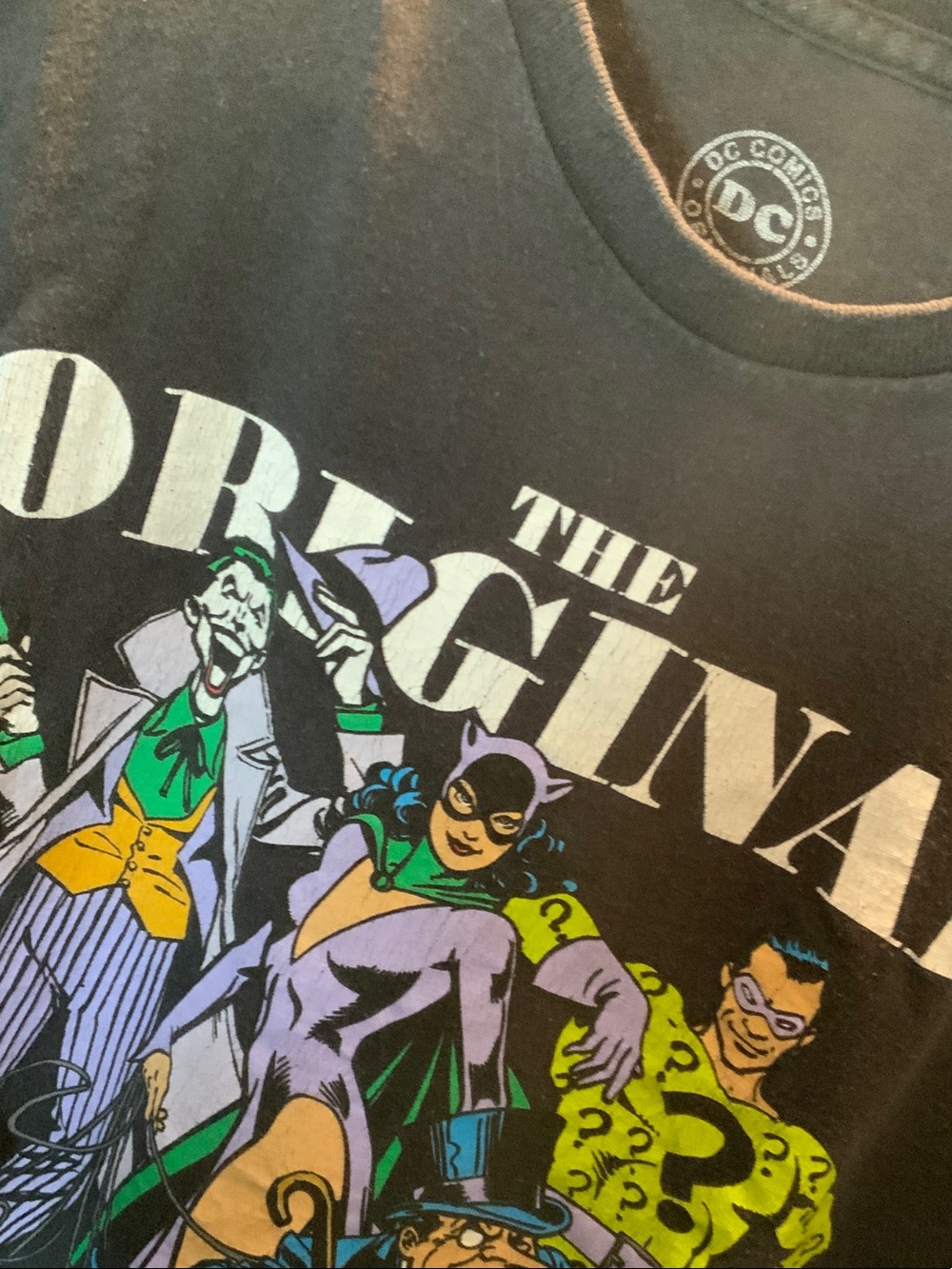 DC Black Tee with Colorful Batman Villains 'The Original Gangsters' - Picture 7 of 11